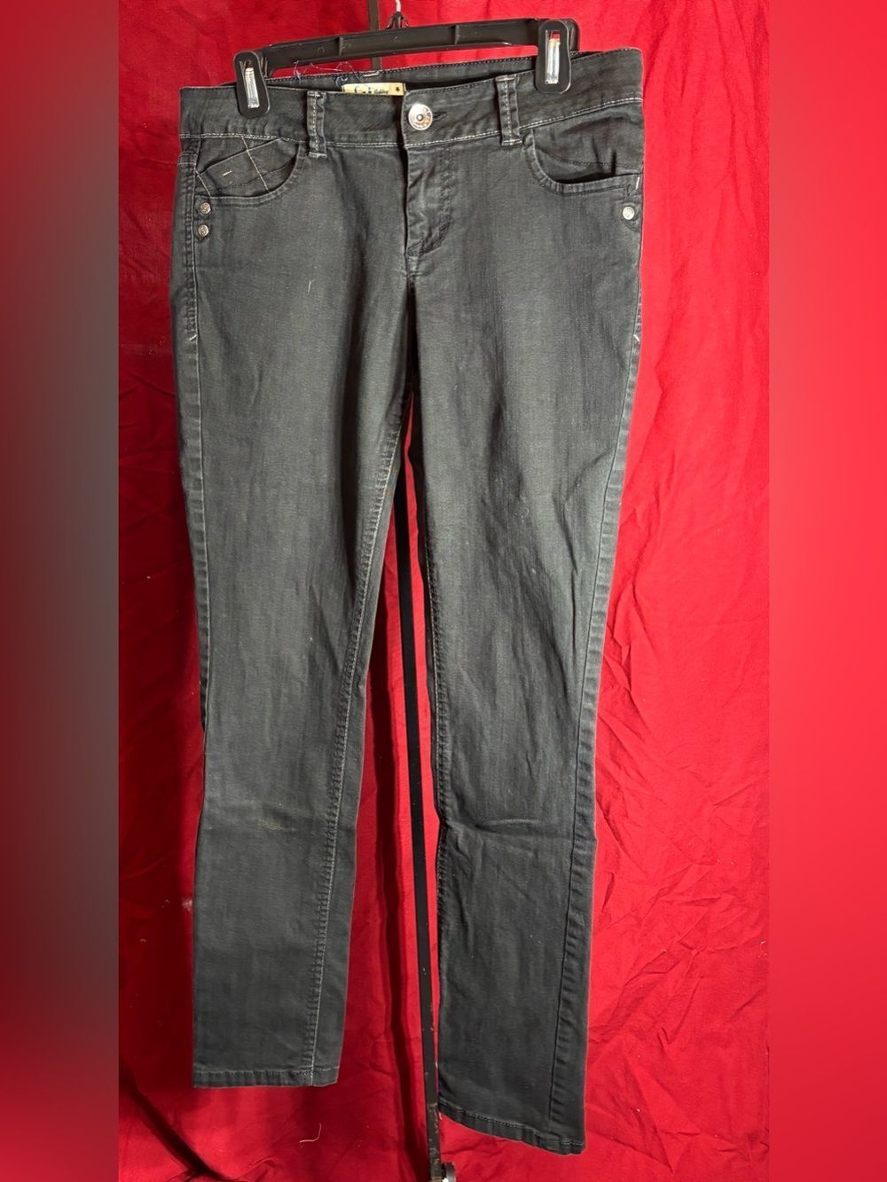 LEI Black Skinny Jeans Junior Size 11 EPC